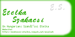 etelka szakacsi business card